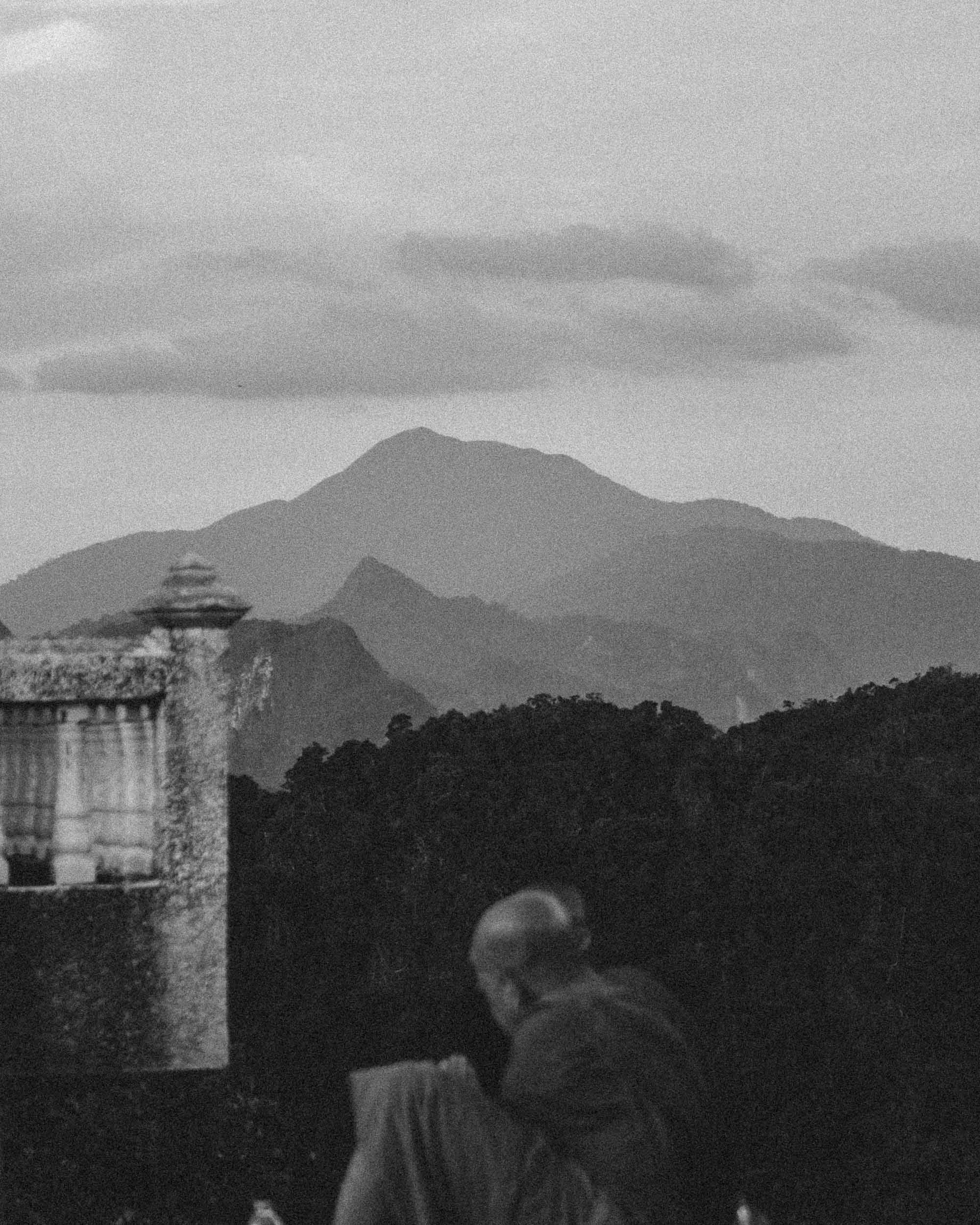 Monks Praying at Tiger Temple Krabi