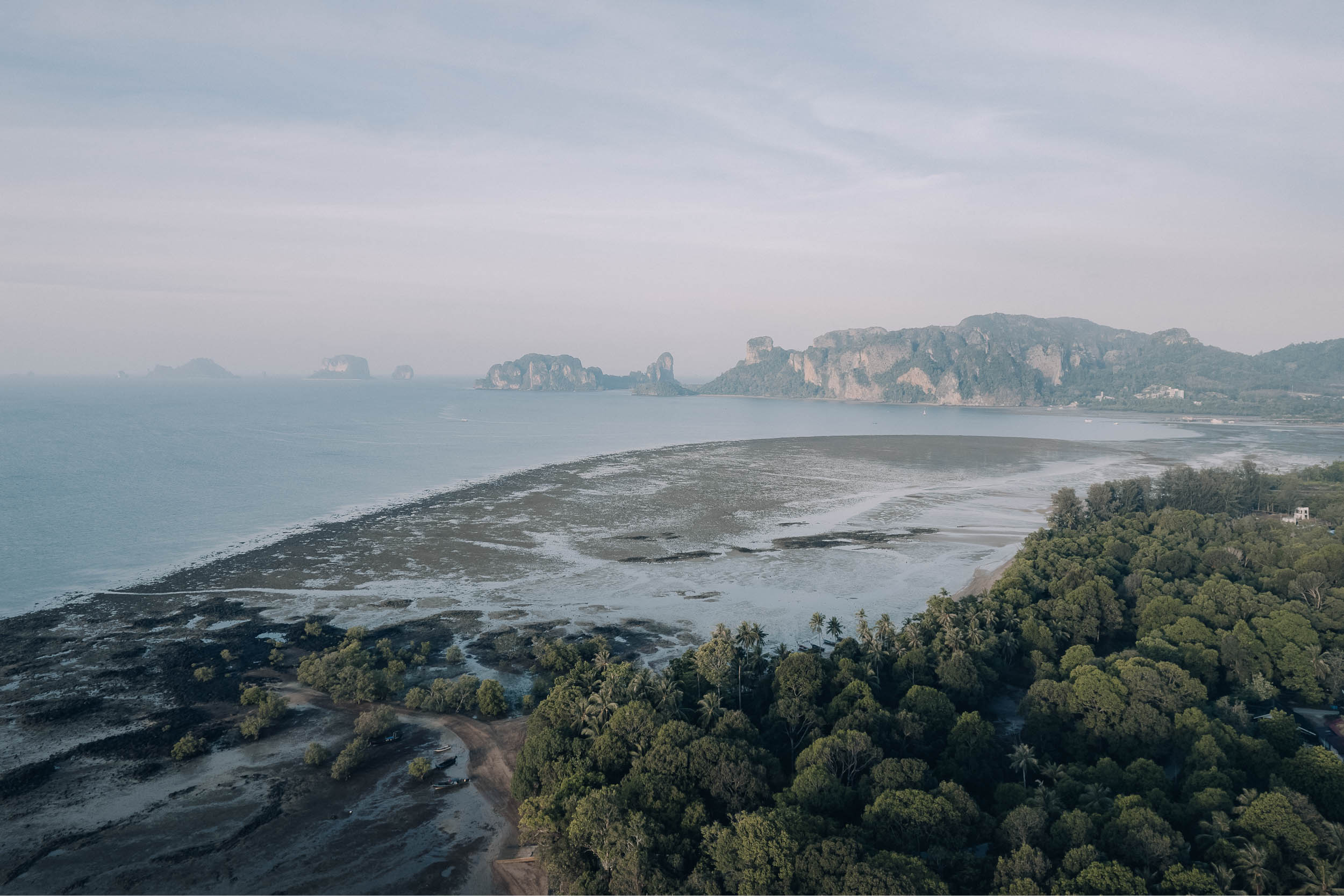 Railay beach from Shellsea Hotel