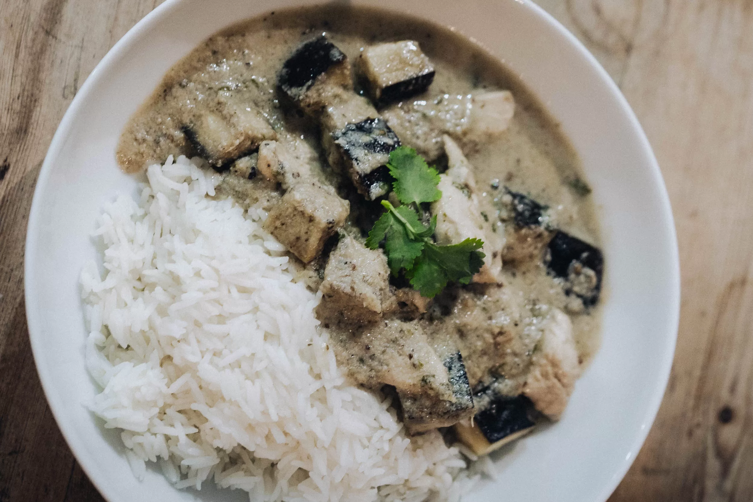 A thai green curry