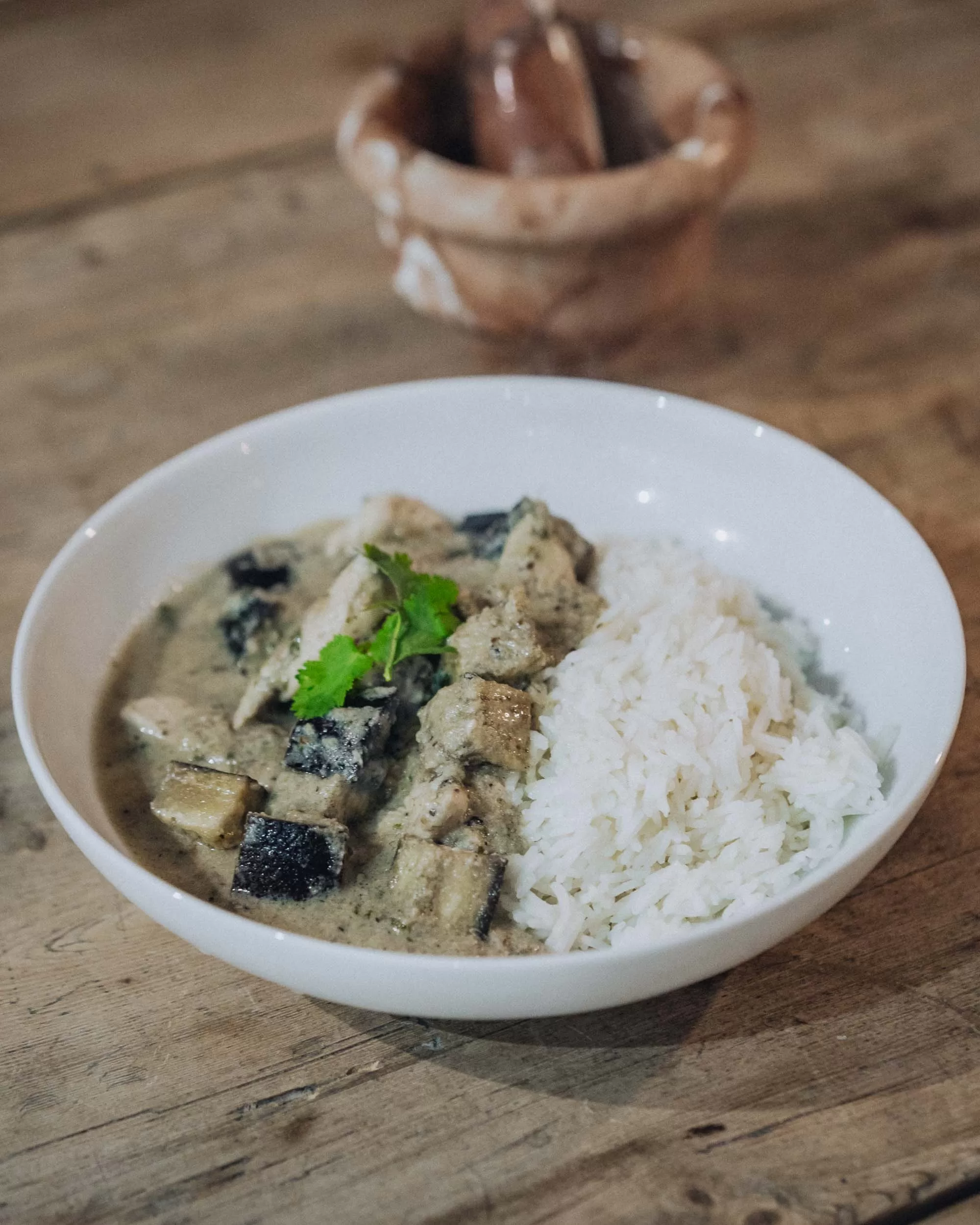 A Thai curry and rice