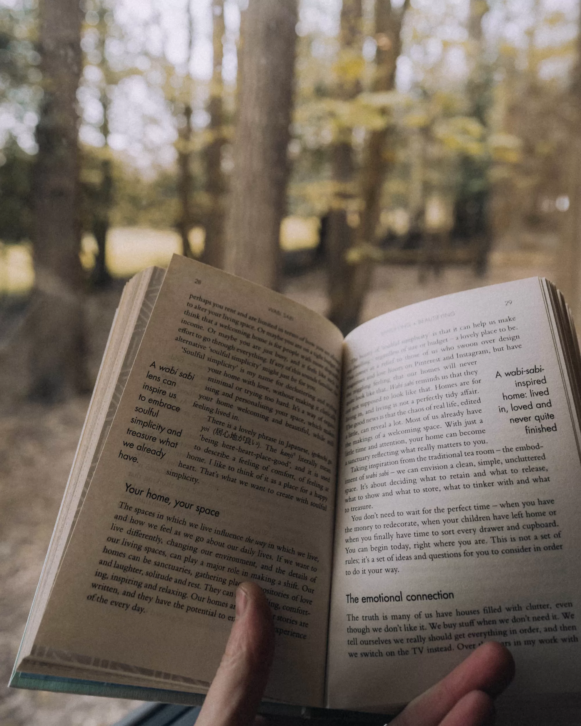 A book open infront of a window