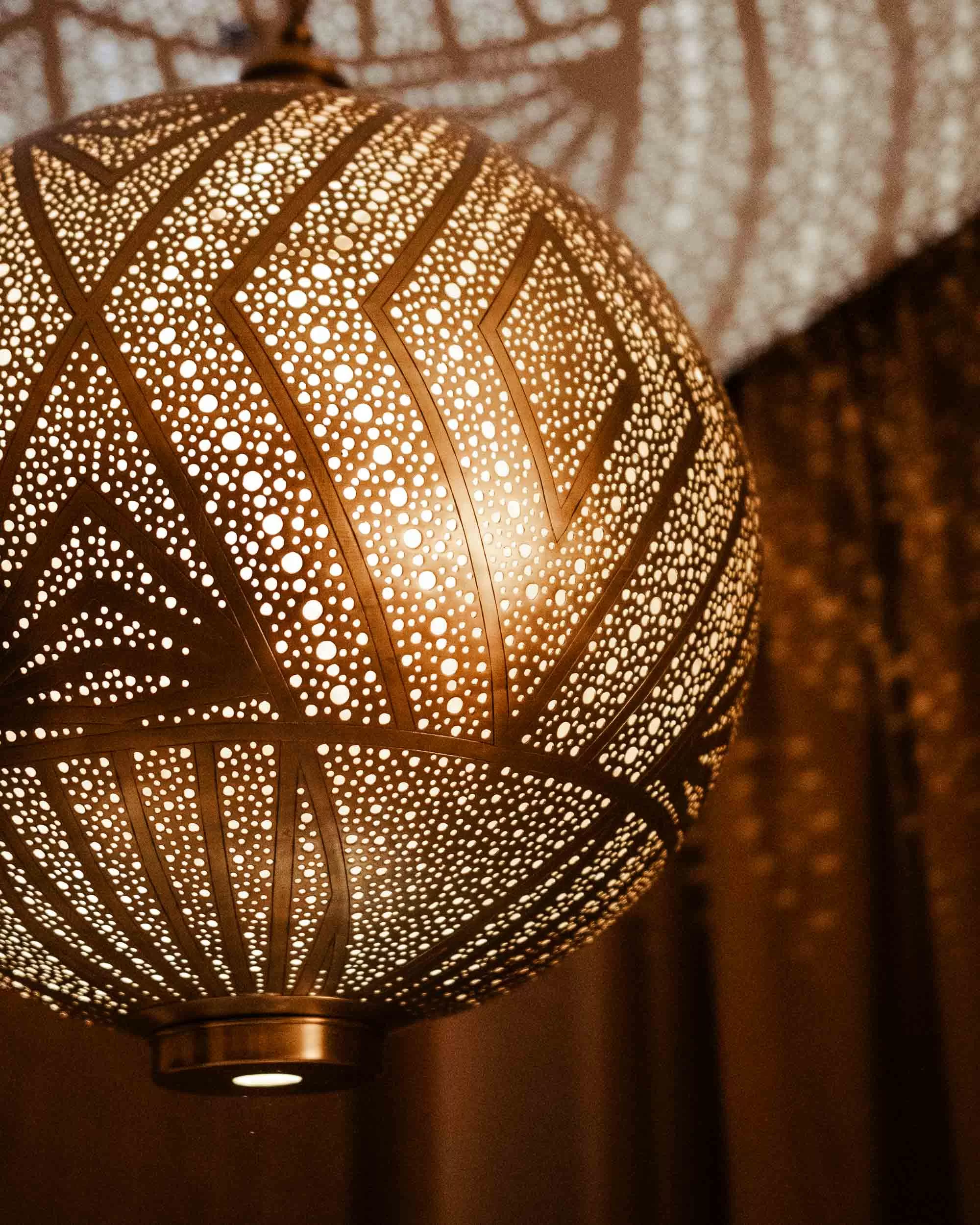Moroccan metal lamp