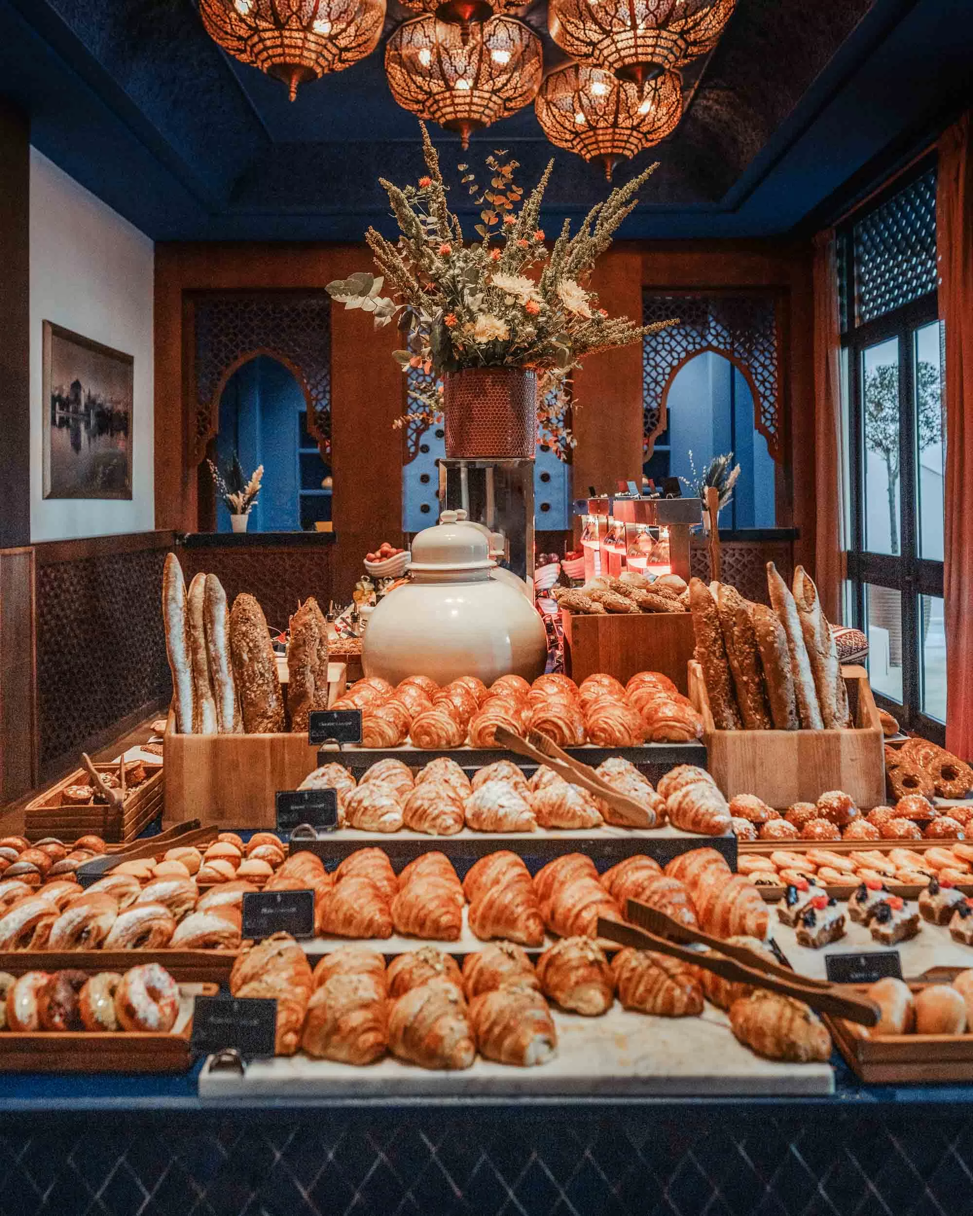 Breakfast buffet at hotel