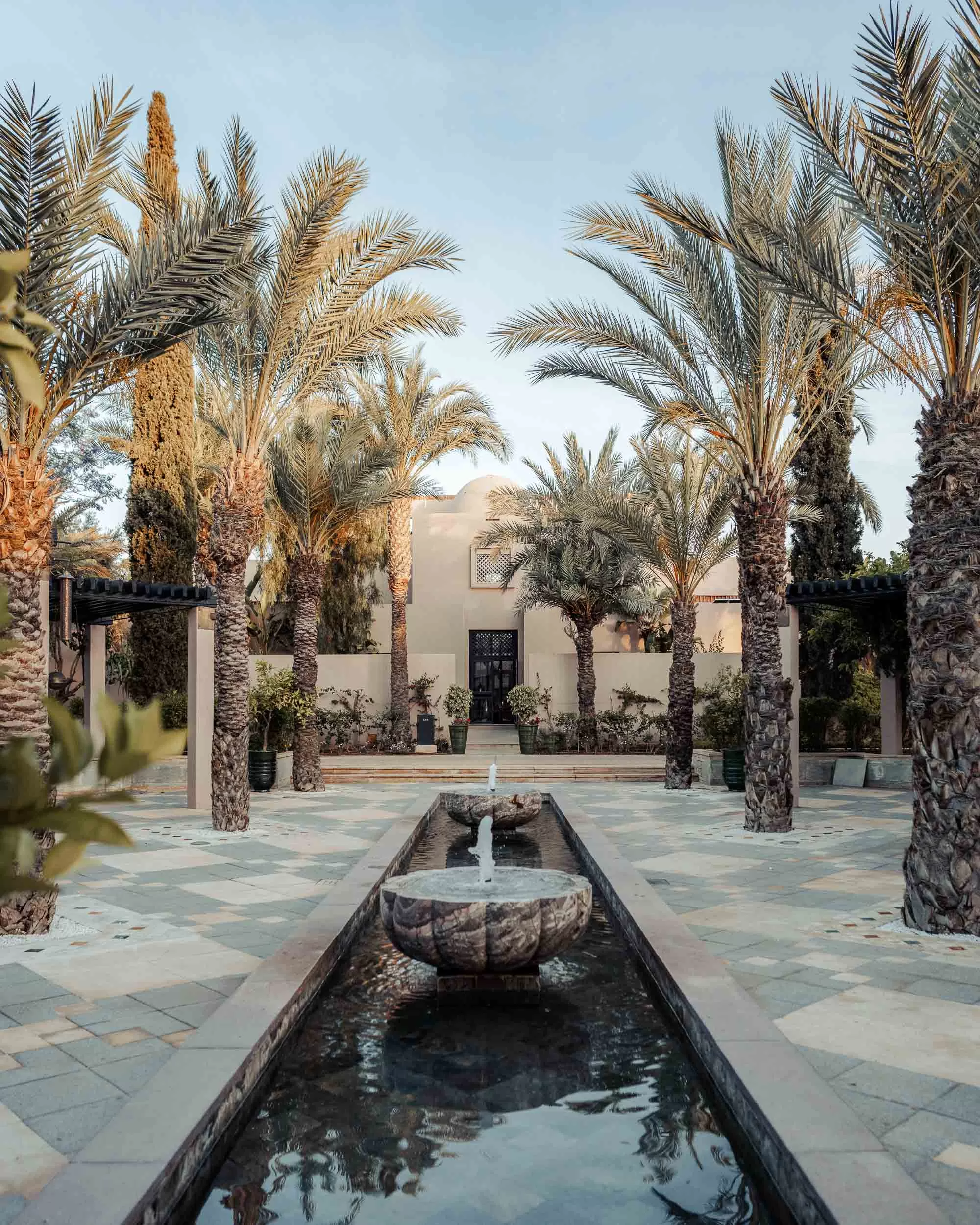 Entrance to hotel spa