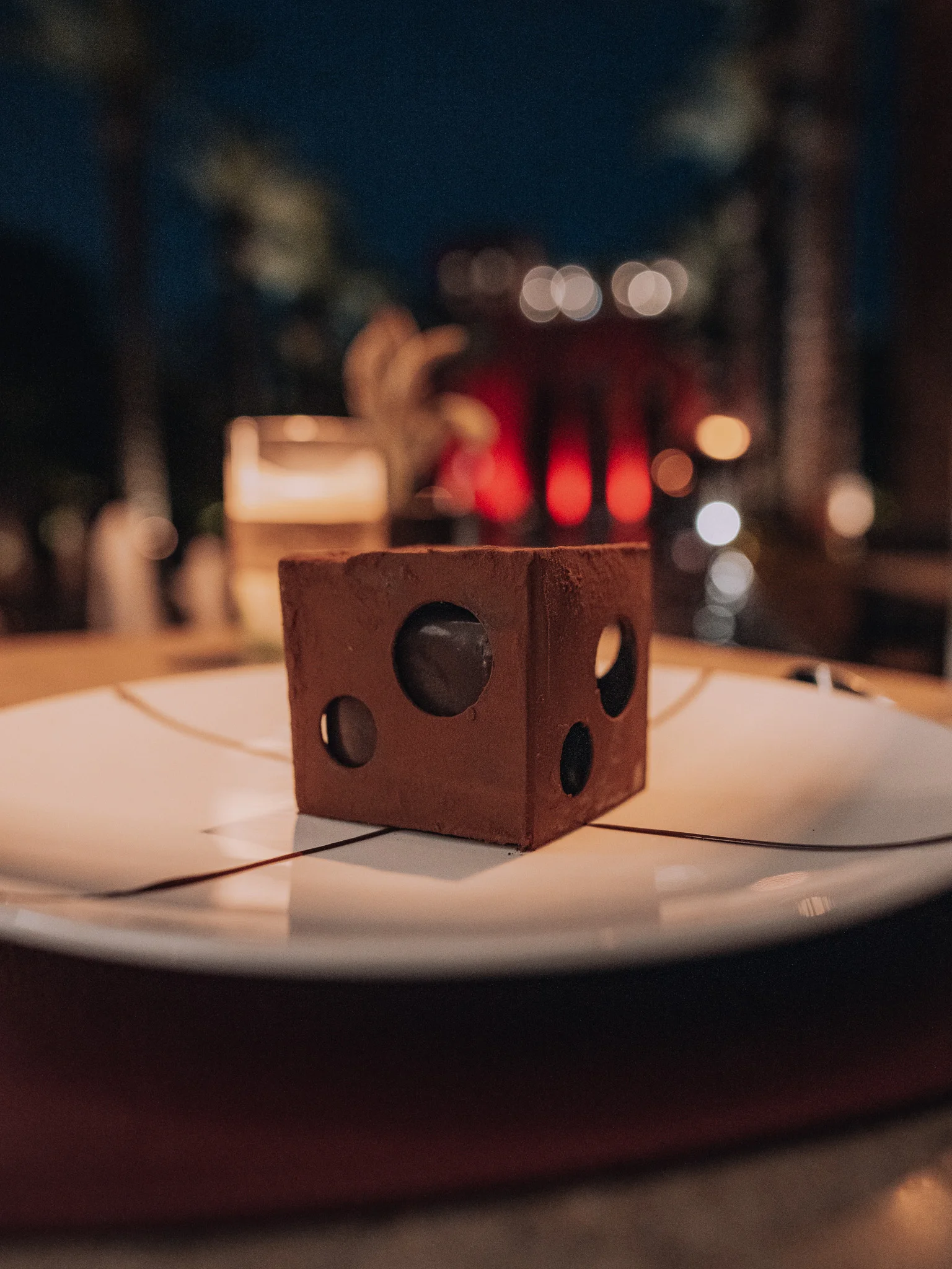 Dessert served at Quattro restaurant Four Seasons Marrakech