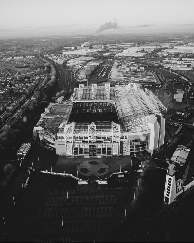 Old Trafford Stadium in Manchester.