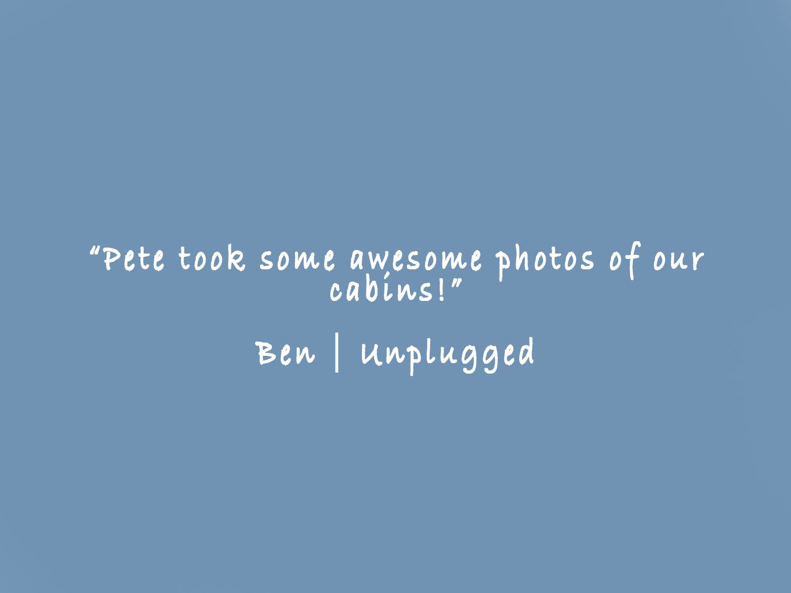 An unplugged review.