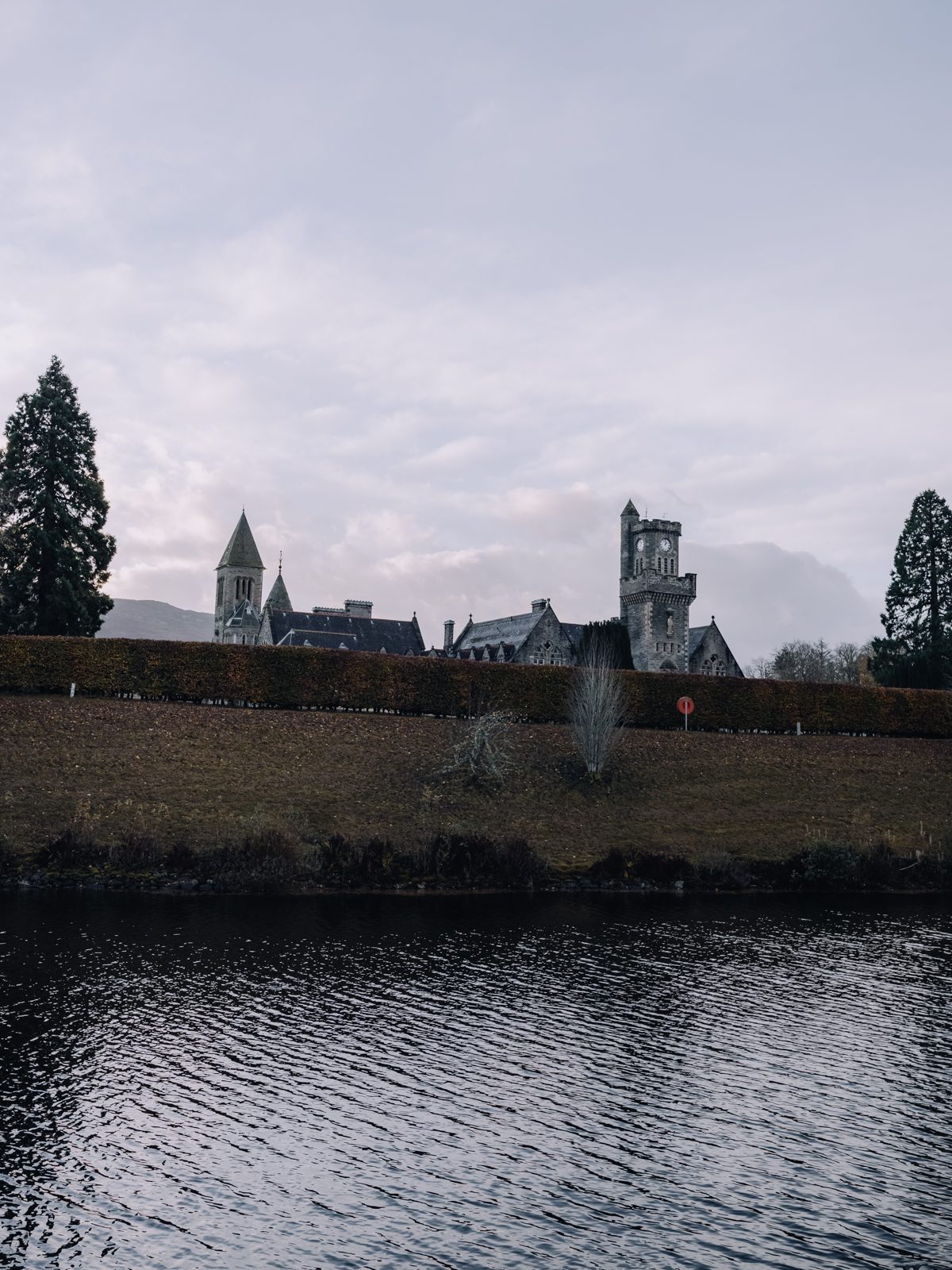 Highland club by tranquil waterside