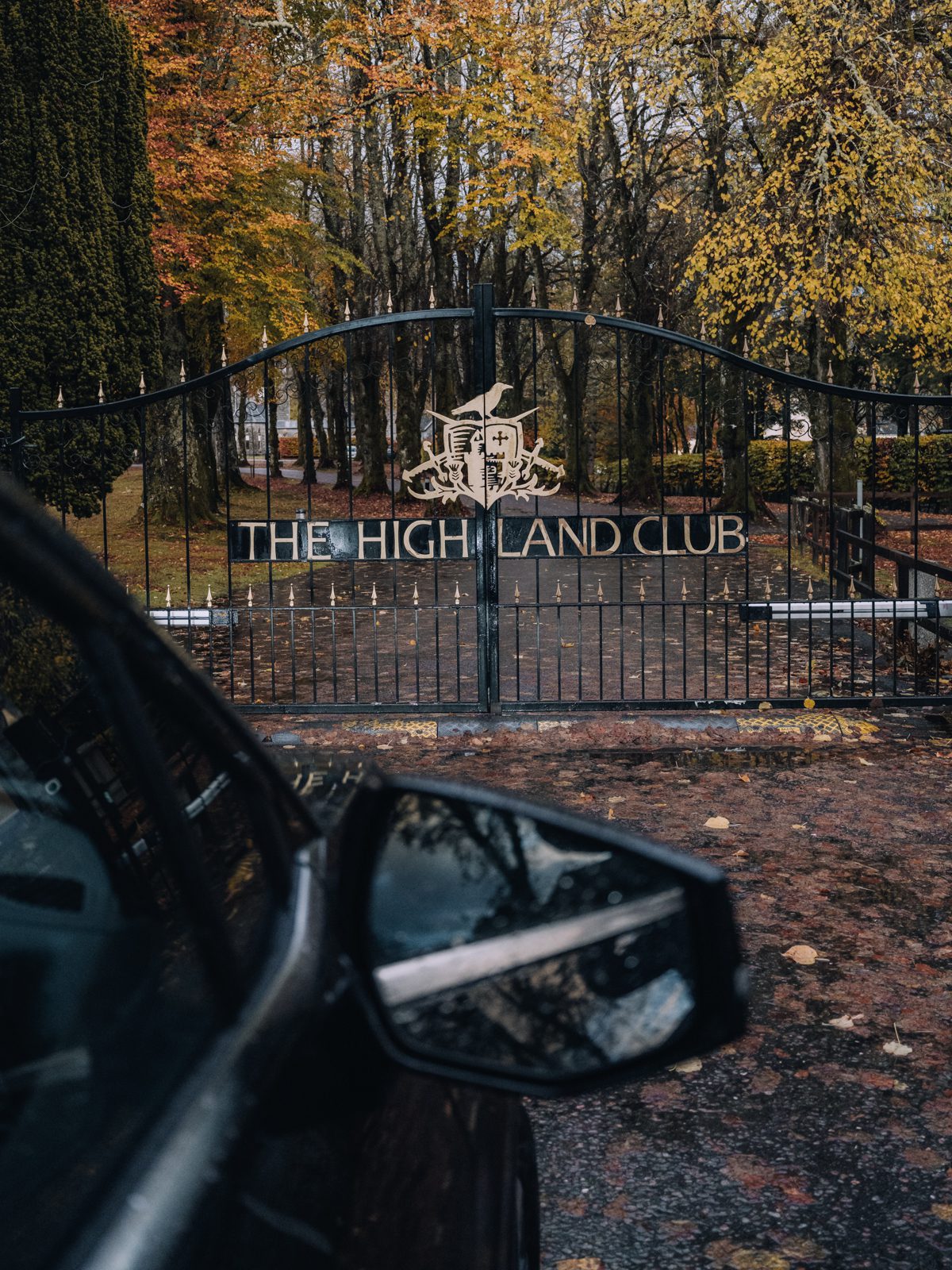 Entrance gate to The Highland Club