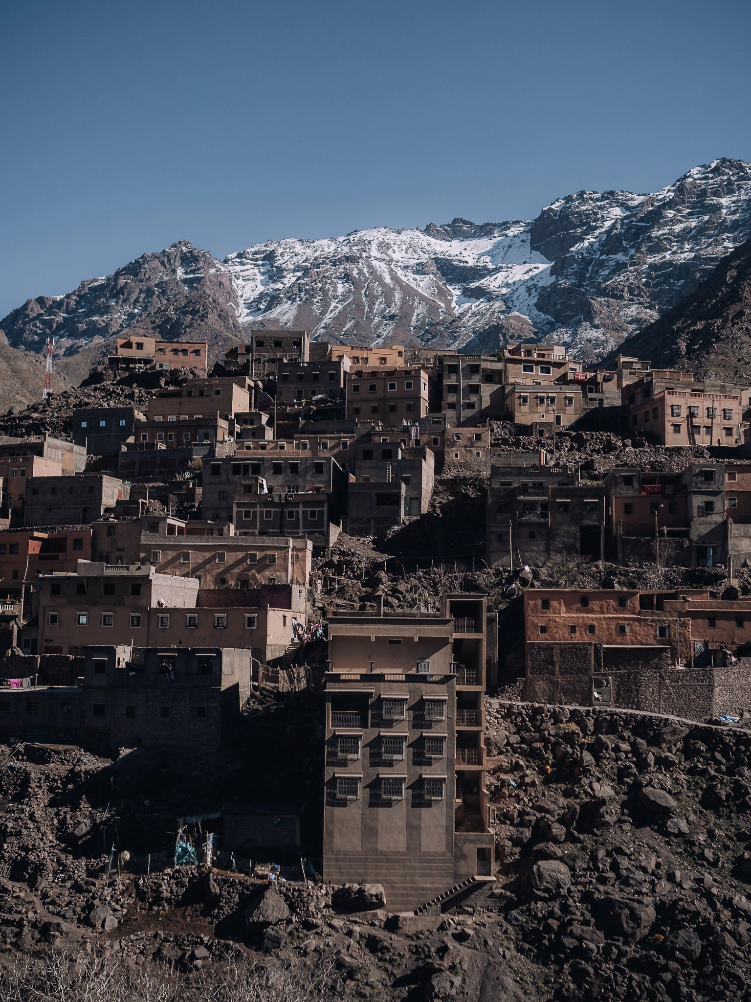 Traditional Berber village in the Atlas Mountains