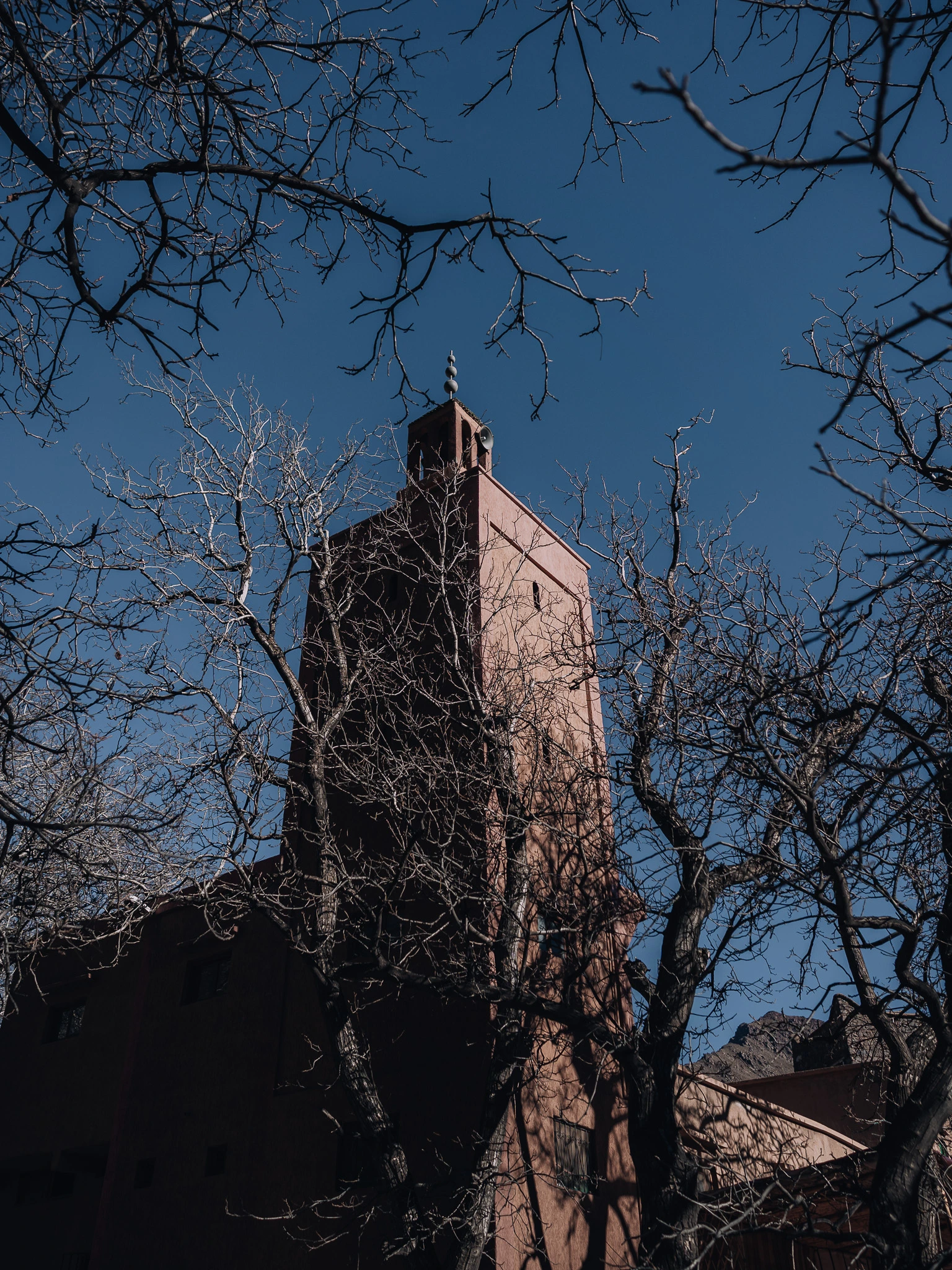 Traditional building in a Berber village in the Atlas Mountains of Morocco